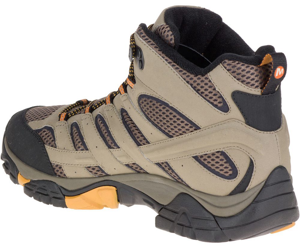 Kozaki Merrell Męskie Brązowe - Moab 2 Mid Gore -Tex® Wide Width - 612389-SOH